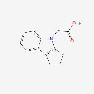 molecular formula C13H13NO2 B2631907 (2,3-二氢-1H-环戊[b]吲哚-4-基)-乙酸 CAS No. 36856-34-5