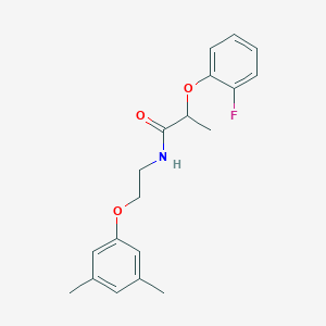 molecular formula C19H22FNO3 B2631912 N-[2-(3,5-dimethylphenoxy)ethyl]-2-(2-fluorophenoxy)propanamide CAS No. 1105229-10-4