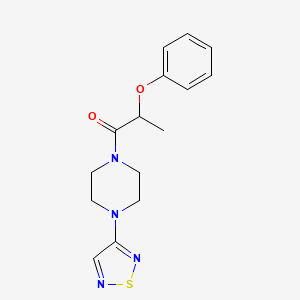 molecular formula C15H18N4O2S B2631914 2-Phenoxy-1-[4-(1,2,5-thiadiazol-3-yl)piperazin-1-yl]propan-1-one CAS No. 2097913-03-4