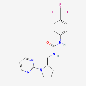 1-[(1-Pyrimidin-2-ylpyrrolidin-2-yl)methyl]-3-[4-(trifluoromethyl)phenyl]urea