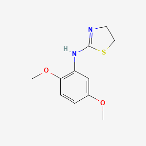 molecular formula C11H14N2O2S B2631923 N-(2,5-dimethoxyphenyl)-4,5-dihydro-1,3-thiazol-2-amine CAS No. 158632-88-3