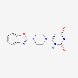 6-(4-(benzo[d]oxazol-2-yl)piperazin-1-yl)-3-methylpyrimidine-2,4(1H,3H)-dione