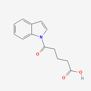 molecular formula C13H13NO3 B2631949 5-Indol-1-yl-5-oxopentanoic acid CAS No. 123154-20-1