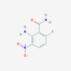 2-Amino-6-fluoro-3-nitrobenzamide