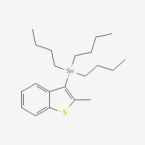molecular formula C21H34SSn B2631964 2-Methyl-3-(tributylstannyl) benzothiophene CAS No. 174908-69-1