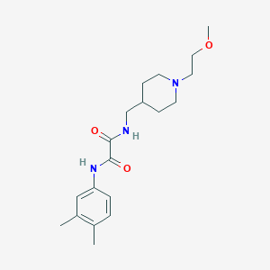N1-(3,4-dimethylphenyl)-N2-((1-(2-methoxyethyl)piperidin-4-yl)methyl)oxalamide