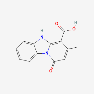 molecular formula C13H10N2O3 B2631975 1-羟基-3-甲基苯并[4,5]咪唑并[1,2-a]吡啶-4-羧酸 CAS No. 333431-97-3