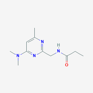 N-((4-(dimethylamino)-6-methylpyrimidin-2-yl)methyl)propionamide