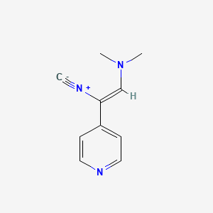 molecular formula C10H11N3 B2631989 (Z)-2-异氰基-N,N-二甲基-2-(吡啶-4-基)乙烯胺 CAS No. 476645-88-2