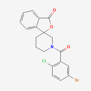 molecular formula C19H15BrClNO3 B2631993 1'-(5-bromo-2-chlorobenzoyl)-3H-spiro[isobenzofuran-1,3'-piperidin]-3-one CAS No. 1704532-77-3