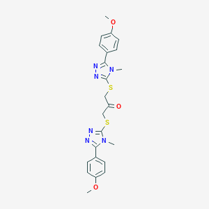 1,3-bis{[5-(4-methoxyphenyl)-4-methyl-4H-1,2,4-triazol-3-yl]sulfanyl}acetone
