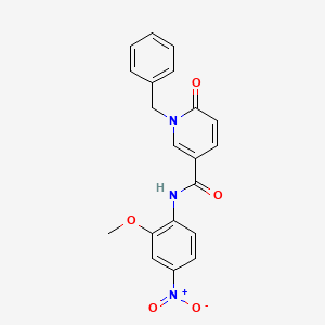 1-benzyl-N-(2-methoxy-4-nitrophenyl)-6-oxopyridine-3-carboxamide