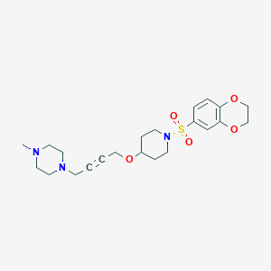 1-(4-{[1-(2,3-Dihydro-1,4-benzodioxine-6-sulfonyl)piperidin-4-yl]oxy}but-2-yn-1-yl)-4-methylpiperazine