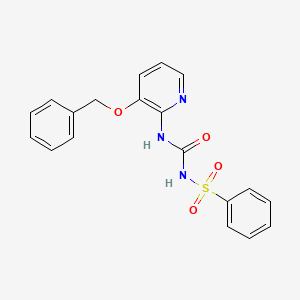 molecular formula C19H17N3O4S B2632005 1-(Benzenesulfonyl)-3-(3-phenylmethoxypyridin-2-yl)urea CAS No. 1023480-57-0