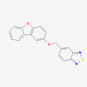 molecular formula C19H12N2O2S B263201 2,1,3-Benzothiadiazol-5-ylmethyl dibenzo[b,d]furan-2-yl ether 
