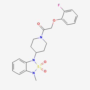 2-(2-fluorophenoxy)-1-(4-(3-methyl-2,2-dioxidobenzo[c][1,2,5]thiadiazol-1(3H)-yl)piperidin-1-yl)ethanone