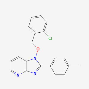 molecular formula C20H16ClN3O B2632051 1-[(2-chlorobenzyl)oxy]-2-(4-methylphenyl)-1H-imidazo[4,5-b]pyridine CAS No. 339027-11-1