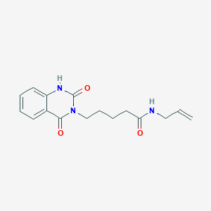 5-(2,4-dioxo-1H-quinazolin-3-yl)-N-prop-2-enylpentanamide