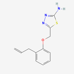 5-{[2-(Prop-2-en-1-yl)phenoxy]methyl}-1,3,4-thiadiazol-2-amine