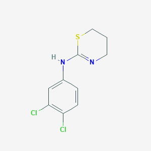 molecular formula C10H10Cl2N2S B2632056 N-(3,4-dichlorophenyl)-5,6-dihydro-4H-1,3-thiazin-2-amine CAS No. 125022-67-5