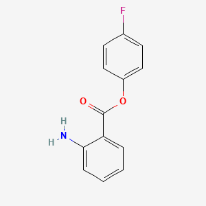 molecular formula C13H10FNO2 B2632058 (4-氟苯基)2-氨基苯甲酸酯 CAS No. 680185-85-7