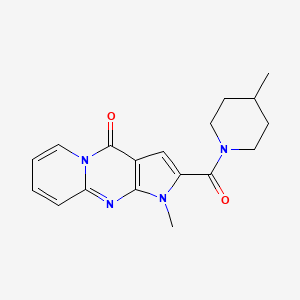 molecular formula C18H20N4O2 B2632064 1-methyl-2-(4-methylpiperidine-1-carbonyl)pyrido[1,2-a]pyrrolo[2,3-d]pyrimidin-4(1H)-one CAS No. 863614-50-0