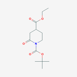 molecular formula C13H21NO5 B2632068 Ethyl 1-Boc-2-oxopiperidine-4-carboxylate CAS No. 1313498-26-8