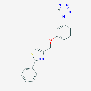 molecular formula C17H13N5OS B263207 1-{3-[(2-phenyl-1,3-thiazol-4-yl)methoxy]phenyl}-1H-tetrazole 