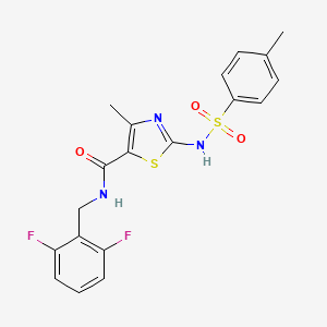 N-(2,6-difluorobenzyl)-4-methyl-2-(4-methylphenylsulfonamido)thiazole-5-carboxamide