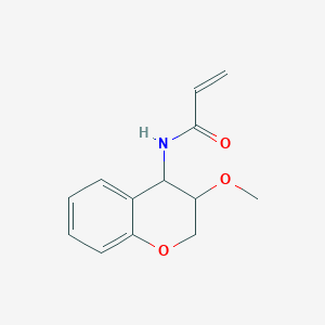 molecular formula C13H15NO3 B2632076 N-(3-Methoxy-3,4-dihydro-2H-chromen-4-yl)prop-2-enamide CAS No. 2361641-33-8