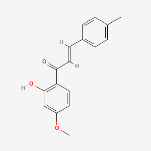 molecular formula C17H16O3 B2632078 (2E)-1-(2-羟基-4-甲氧基苯基)-3-(4-甲基苯基)丙-2-烯-1-酮 CAS No. 137109-37-6