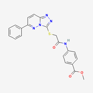 Methyl 4-(2-((6-phenyl-[1,2,4]triazolo[4,3-b]pyridazin-3-yl)thio)acetamido)benzoate