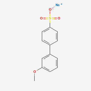 molecular formula C13H11NaO4S B2632098 Sodium 3'-methoxy-[1,1'-biphenyl]-4-sulfonate CAS No. 1182284-42-9