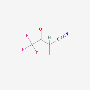molecular formula C5H4F3NO B026321 4,4,4-Trifluoro-2-methyl-3-oxobutanenitrile CAS No. 110234-70-3