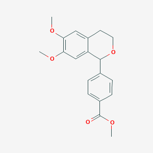 molecular formula C19H20O5 B263211 methyl 4-(6,7-dimethoxy-3,4-dihydro-1H-isochromen-1-yl)benzoate 