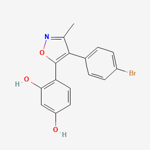 4-(4-(4-Bromophenyl)-3-methylisoxazol-5-yl)benzene-1,3-diol