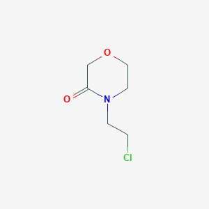 molecular formula C6H10ClNO2 B2632130 4-(2-Chloroethyl)morpholin-3-one CAS No. 186294-84-8