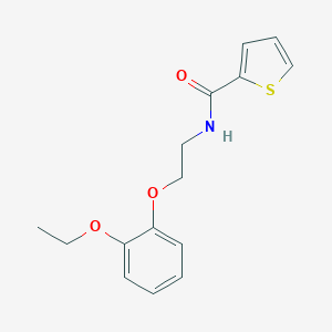 molecular formula C15H17NO3S B263214 N-[2-(2-ethoxyphenoxy)ethyl]thiophene-2-carboxamide 