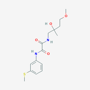 N1-(2-hydroxy-4-methoxy-2-methylbutyl)-N2-(3-(methylthio)phenyl)oxalamide