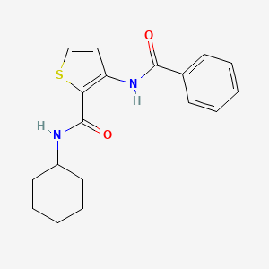 molecular formula C18H20N2O2S B2632150 3-benzamido-N-cyclohexylthiophene-2-carboxamide CAS No. 439120-49-7