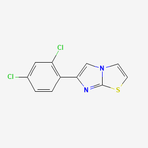 molecular formula C11H6Cl2N2S B2632164 6-(2,4-二氯苯基)咪唑并[2,1-b][1,3]噻唑 CAS No. 120123-67-3