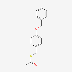 molecular formula C16H16O2S B2632175 S-4-(苄氧基)苄基乙硫酸酯 CAS No. 2108716-67-0