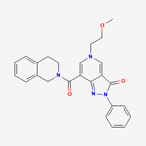 5-(2-methoxyethyl)-2-phenyl-7-(1,2,3,4-tetrahydroisoquinoline-2-carbonyl)-2H,3H,5H-pyrazolo[4,3-c]pyridin-3-one