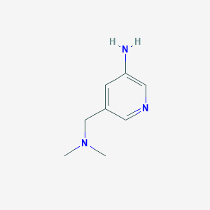 molecular formula C8H13N3 B2632183 5-((二甲氨基)甲基)吡啶-3-胺 CAS No. 1403249-01-3