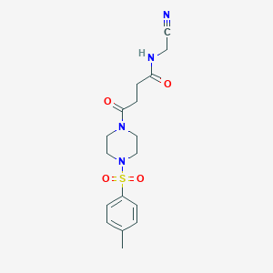 molecular formula C17H22N4O4S B2632187 N-(cyanomethyl)-4-[4-(4-methylbenzenesulfonyl)piperazin-1-yl]-4-oxobutanamide CAS No. 1444306-09-5