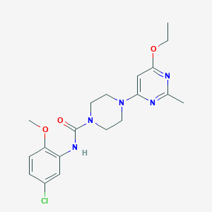 molecular formula C19H24ClN5O3 B2632192 N-(5-chloro-2-methoxyphenyl)-4-(6-ethoxy-2-methylpyrimidin-4-yl)piperazine-1-carboxamide CAS No. 946372-48-1