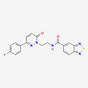 N-(2-(3-(4-fluorophenyl)-6-oxopyridazin-1(6H)-yl)ethyl)benzo[c][1,2,5]thiadiazole-5-carboxamide