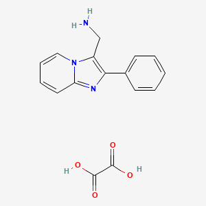 (2-Phenylimidazo[1,2-a]pyridin-3-yl)methanamine oxalate