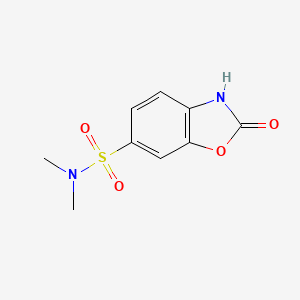 molecular formula C9H10N2O4S B2632224 N,N-二甲基-2-氧代-2,3-二氢-1,3-苯并恶唑-6-磺酰胺 CAS No. 51550-67-5