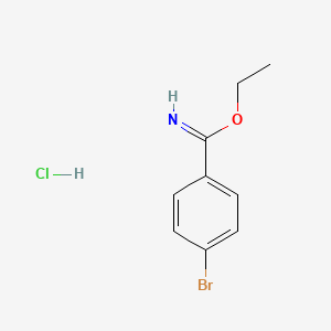 molecular formula C9H11BrClNO B2632243 Ethyl 4-bromobenzimidate hydrochloride CAS No. 55368-83-7